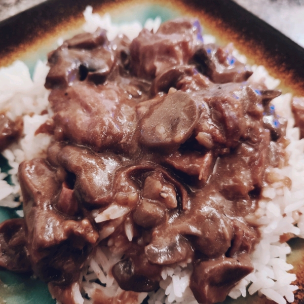 Slow Cooker Beef and Mushrooms