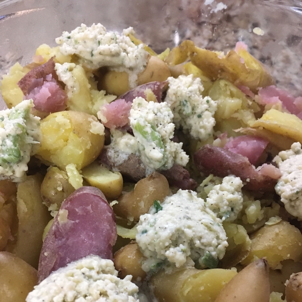 Fingerling Potatoes with Tarragon Chive Butter