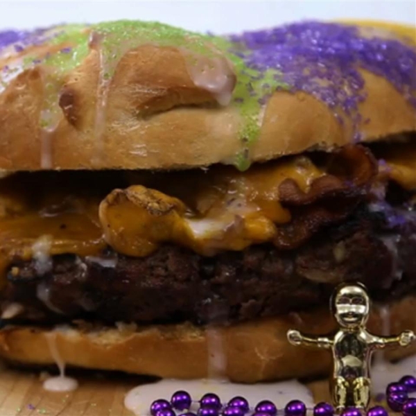 Giant King Cake Burger