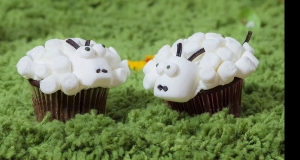 Easter Lamb Cupcakes