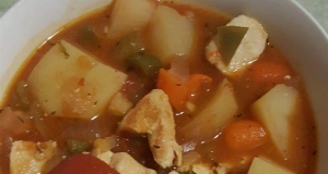 Moroccan Stew with Chicken and Pearl Onions