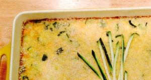 Cheesy Rice and Zucchini Frittata