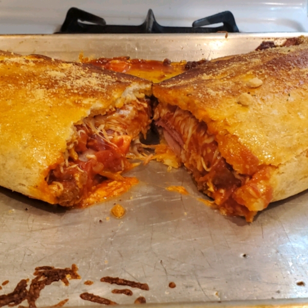 Man vs. Meat Stromboli