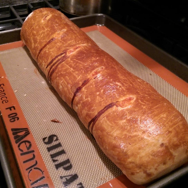 Man vs. Meat Stromboli