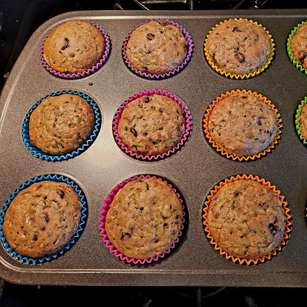 Zucchini-Chocolate Chip Muffins