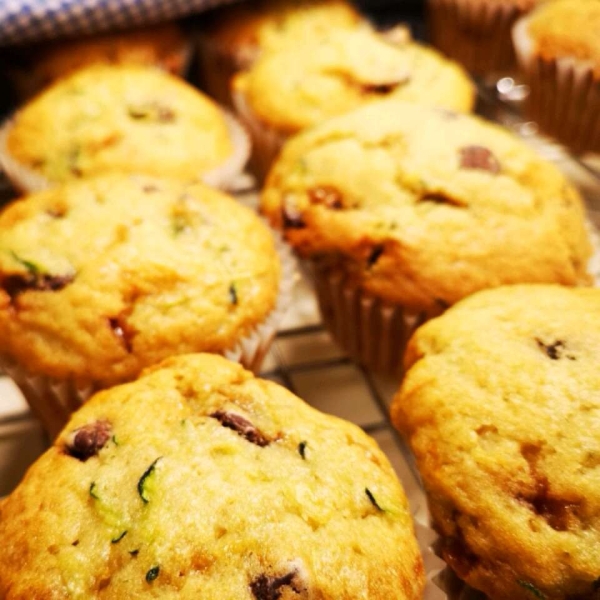 Zucchini-Chocolate Chip Muffins