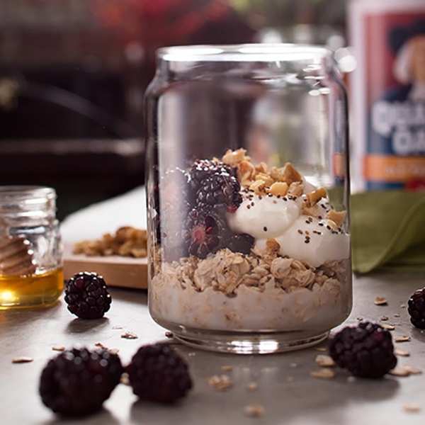 Blackberry Honey Walnut Overnight Oats