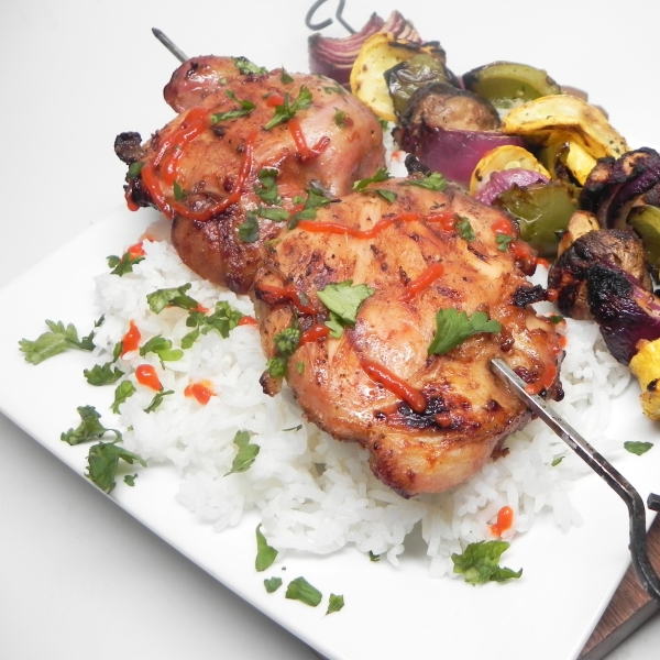Thai Chicken Thigh Kebabs
