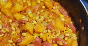 Vegetarian Chickpea Curry with Turnips
