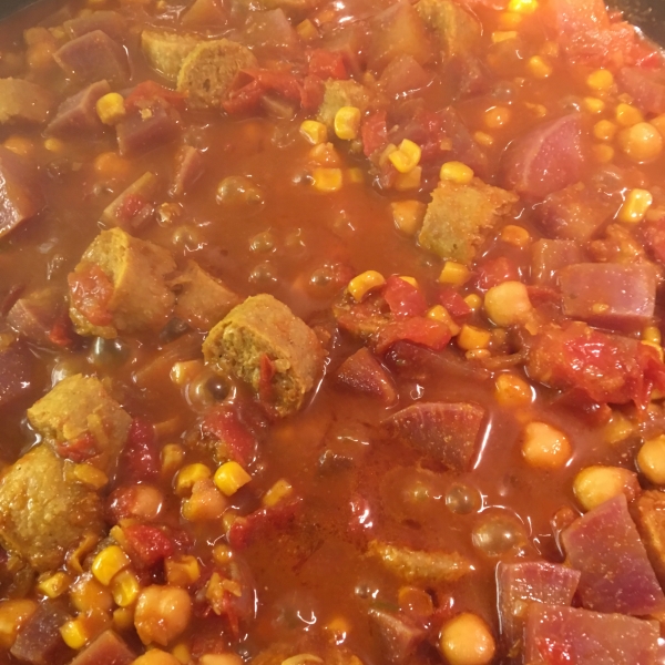 Vegetarian Chickpea Curry with Turnips