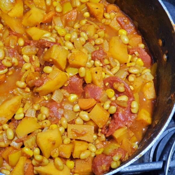 Vegetarian Chickpea Curry with Turnips