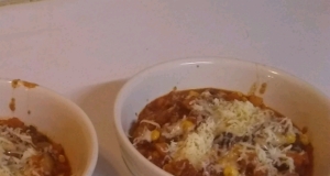 Tex-Mex Turkey Chili with Black Beans, Corn and Butternut Squash