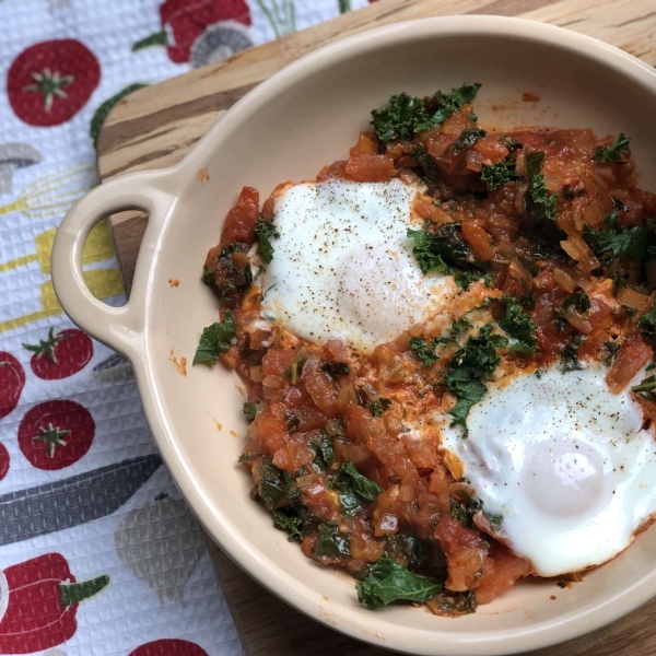 Instant Pot® Paleo and Keto Egg Shakshuka with Kale