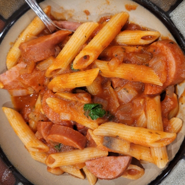 Smoked Sausage & Mushroom Pasta Marinara