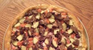 Greek-Italian Fusion - Beef Souvlaki Pizza