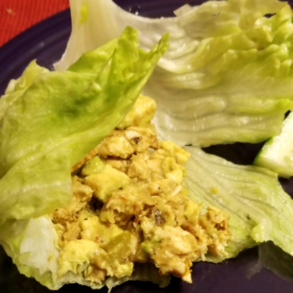 Avocado Chicken Lettuce Wraps