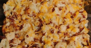 Slow Cooker Cheesy Cauliflower Casserole