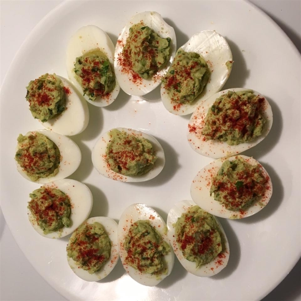 Guacamole Deviled Eggs