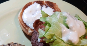 Blue Stuffed Buffalo Burger