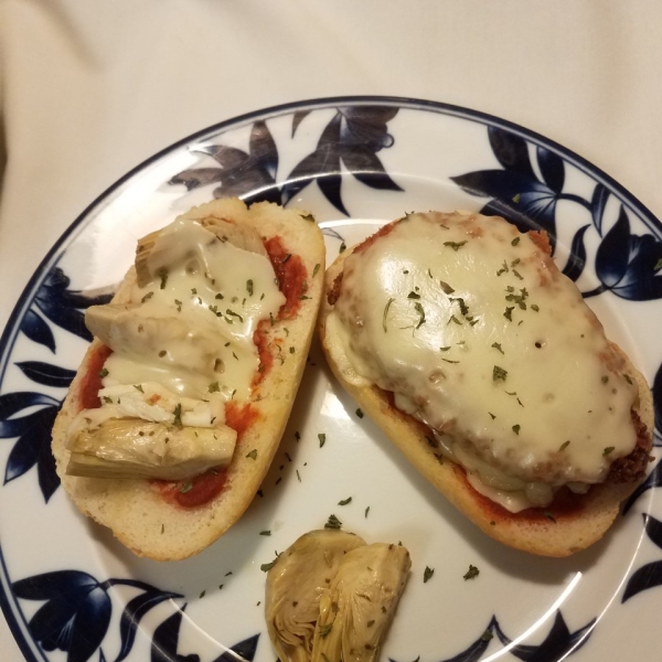 Chicken, Artichoke Heart, and Parmesan Sandwiches