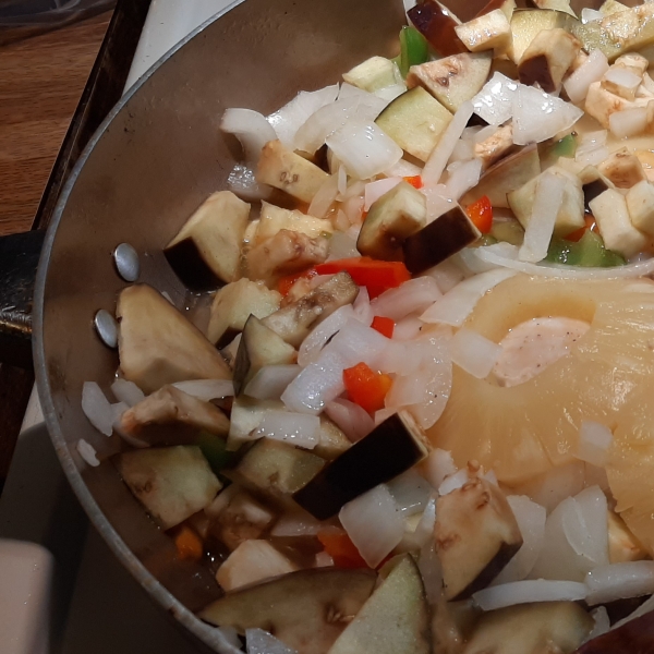Hawaiian Chicken and Eggplant
