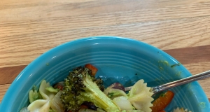 Vegan Avocado Pasta with Blackened Vegetables