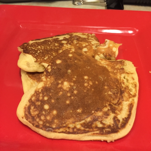 Light and Airy Peanut Butter Pancakes