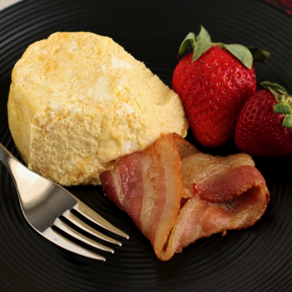 Cheesy Oven Scrambled Eggs
