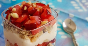 Honey Ginger Plum Sundae