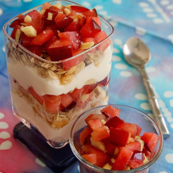 Honey Ginger Plum Sundae