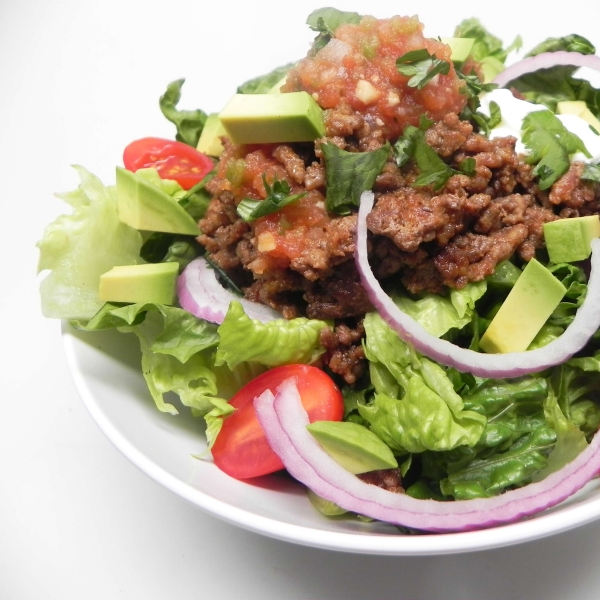 Easy Keto Taco Salad Bowl for 2
