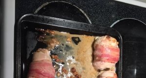 Chicken Walnut Cheese Wrapped in Bacon