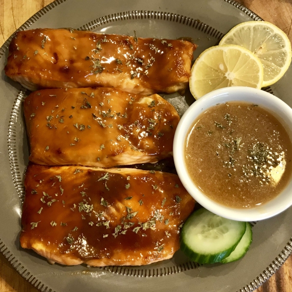 Miso Salmon with Sake Butter