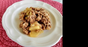 Microwave Apple Crisp