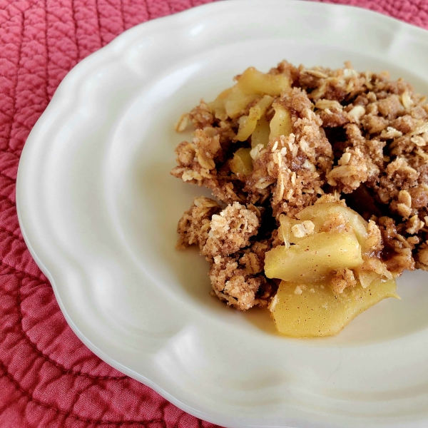 Microwave Apple Crisp
