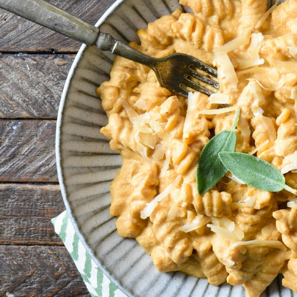 Butternut Squash Walnut Parmesan Pasta