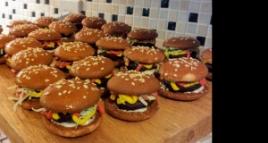 No Bake Deluxe Hamburger Cookies