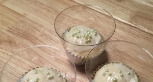 Mini Coconut Cupcakes with Passion Fruit Icing