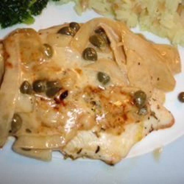 Chicken with Buttery Lemon Cream Sauce