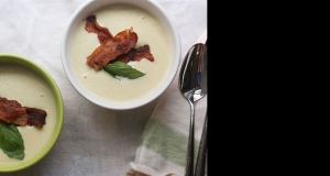 Creamy Corn Soup with Crispy Bacon