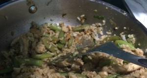 Chicken, Snow Pea, and Cashew Fried Rice