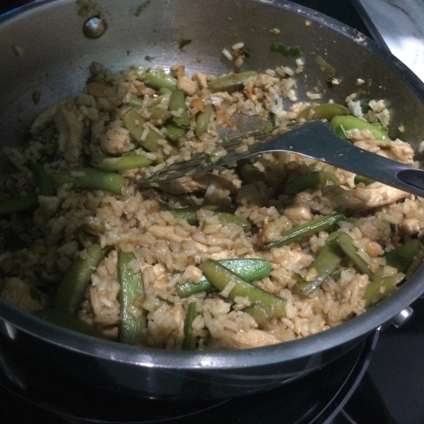 Chicken, Snow Pea, and Cashew Fried Rice