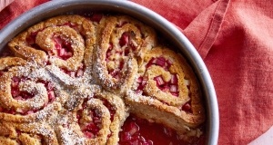 Rhubarb Cranberry Roll Ups