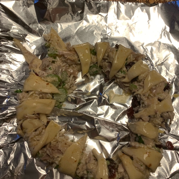 Turkey Cranberry Wreath Bake