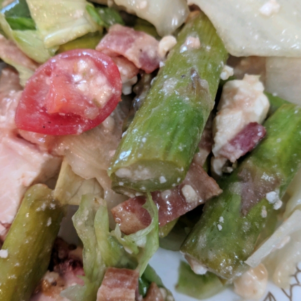 Roasted Asparagus Salad with Feta Cheese
