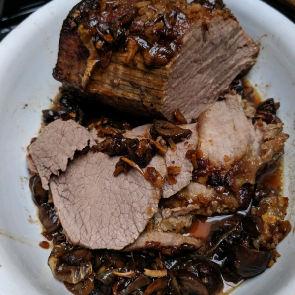Beef Sirloin Tip Roast with Mushrooms