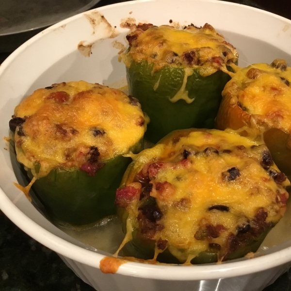 Mexican Chicken-Stuffed Peppers