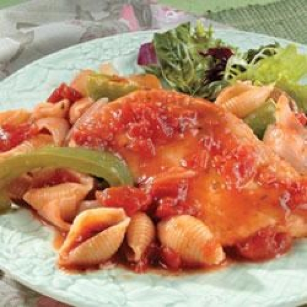 Chicken Cacciatore and Pasta