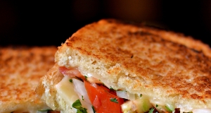 Pico De Gallo Grilled Cheese Sandwich