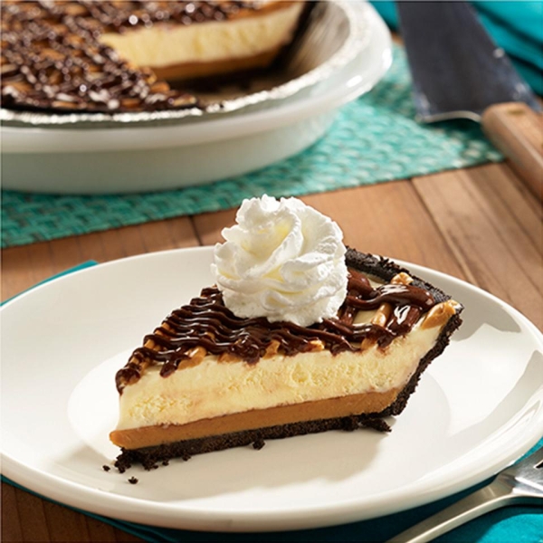 No Bake Peanut Butter Iceberg Pie